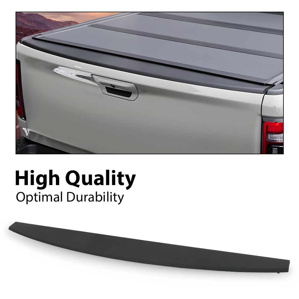 G-PLUS Tailgate Spoiler Cap Molding Compatible with Ram 2500 3500 2019-2022 Black Textured Trim Cover 68364364AA