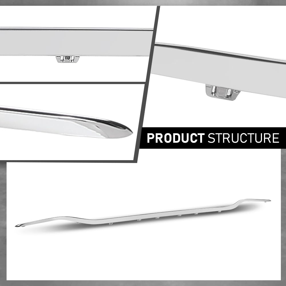 G-PLUS Bumper Face Bar Trim Molding Rear Compatible with Benz E300 2017-2019 For Models Without Luxury Package, Fit Benz E350 2021-2022 2138856601, MB1144121