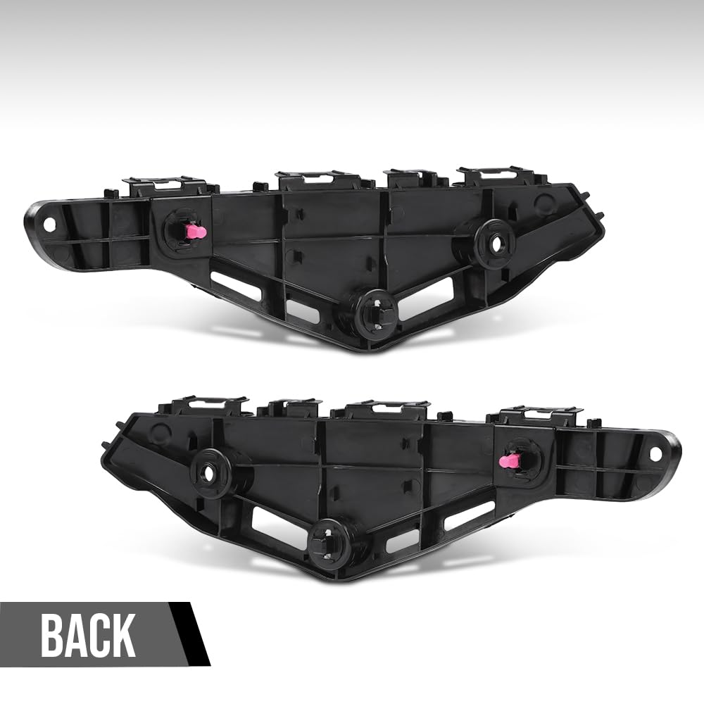 G-PLUS Bumper Cover Retainer Driver & Passenger Side Left & Right Bracket Compatible with LX 2016 2017 2018 2019 2020 2021 2022 525350E070, 525360E060, LX1033117, LX1032117 Black
