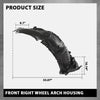 G-PLUS Front Right Fender Liner Wheel Arch Housing Compatible with Benz C300 C350e C43 C450 AMG 2015-2021 A2056903401, 2056903401 2016