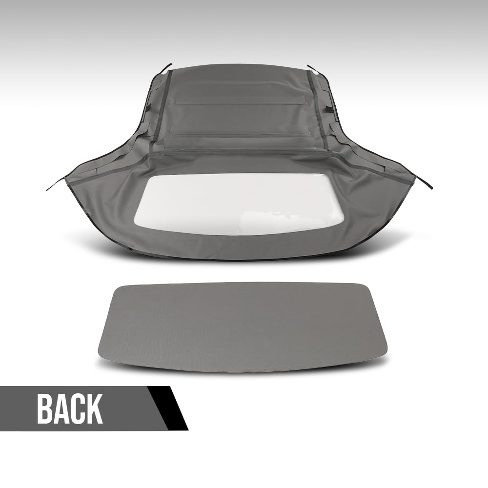 G-PLUS Convertible Soft Top Plastic Window Heated Glass Window Compatible with BMW Z3 & M Roadster Convertibles 1996-2002 Fit BMW E36 1996-2002 Black