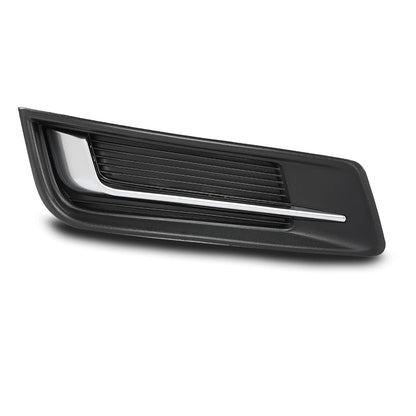 G-PLUS RH Right Fog Light Cover Compatible with Cadillac XTS 2013-2017 GM1039153, 20901631 Chrome Black