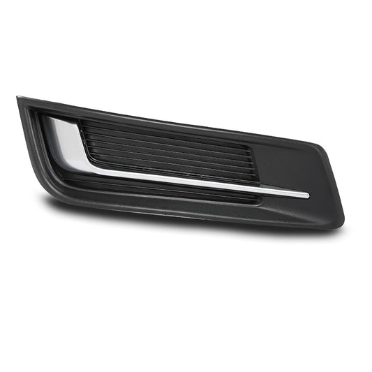 G-PLUS RH Right Fog Light Cover Compatible with Cadillac XTS 2013-2017 GM1039153, 20901631 Chrome Black