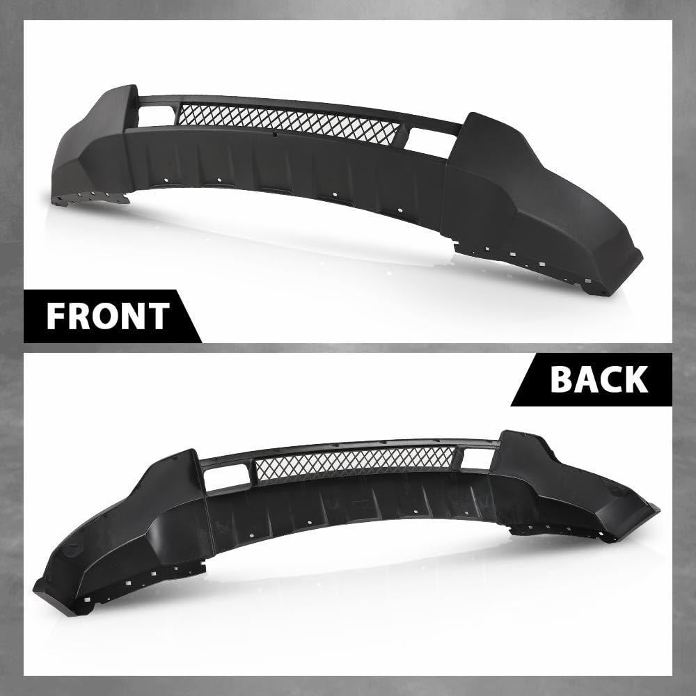 G-PLUS Black Lower Front Bumper Valance Compatible with 2011-2013 Jeep Grand Cherokee 4-Door (Fit Models With Lower Chrome Trim and WITHOUT Adaptive Cruise)