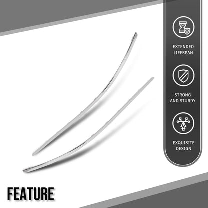G-PLUS Bumper Trim Rear Compatible with Benz C230 (submodel: 4Matic, Base) 2008 2009, Fit Benz C300 Base 2008 2009 2010,2048851021, 2048850921 Silver