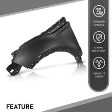 G-PLUS Front Fender Panel for Evoque 2012-2018 Left Black Product Specifications