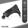 G-PLUS Front Left Fender Panel Compatible with Evoque 2012-2018 Black