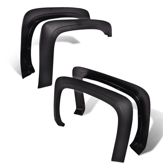 G-PLUS Fender Flares Compatible with 2007-2013 Chevy Silverado 1500/Fit 2007-2014 Silverado 2500HD 3500HD 78.0"/97.6" Long Bed