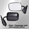 G-PLUS Manual Side View Mirrors Replacement For 1988-2000 Chevy GMC C1500 C2500 C3500 K1500 K2500 K3500 Pickup Truck Pedestal Style Paint to Match Driver & Passenger Side Mirror Set Black