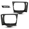 G-PLUS Headlight Door Set with Corner Light Hole Compatible with Chevy S10 Base 1982-1990/Fit GMC S15 Base Jimmy Sierra Grande 1982-1990 15653682 15653681 GM2513127 GM2512127