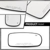 G-PLUS Side Mirror Glass Right Passenger Side Compatible with Chrysler 200 300 2011-2017, Fit Dodge Charger 2011-2021 Fit for Model with Power Heated Manual Folding Mirrors Only