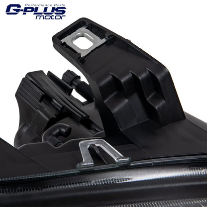 G-PLUS Headlights Assembly, Compatible with 2005-2012 Freightliner Columbia Models Right Bumper Headlamps, Smoky Lens Chrome Housing Amber Reflector