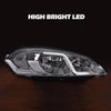 G-PLUS LED Headlights Assembly Fit Chevy Monte Carlo 2006 2007/Chevy Impala 2006-2013/Chevy Impala Limited 2014-2016 DRL Corner Headlamps Clear Lens Chrome Housing Clear Reflector,faros delanteros