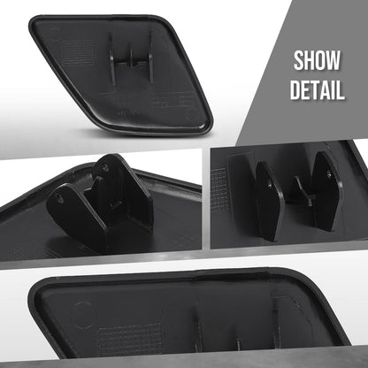G-PLUS Left Side Bumper Headlight Washer Cover Cap Compatible with Volvo XC90 2007 2008 2009 2010 2011 2012 2013 2014 39875253 Glossy Black
