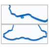 G-PLUS Valve Cover Gasket Set Blue VS50808R VS50502 Fit Cadillac CTS 2008-2015/Chevy Equinox 2010-2016/Buick Lacrosse 2010-2016/Cadillac SRX 2010-2016/GMC Terrain 2010-2016