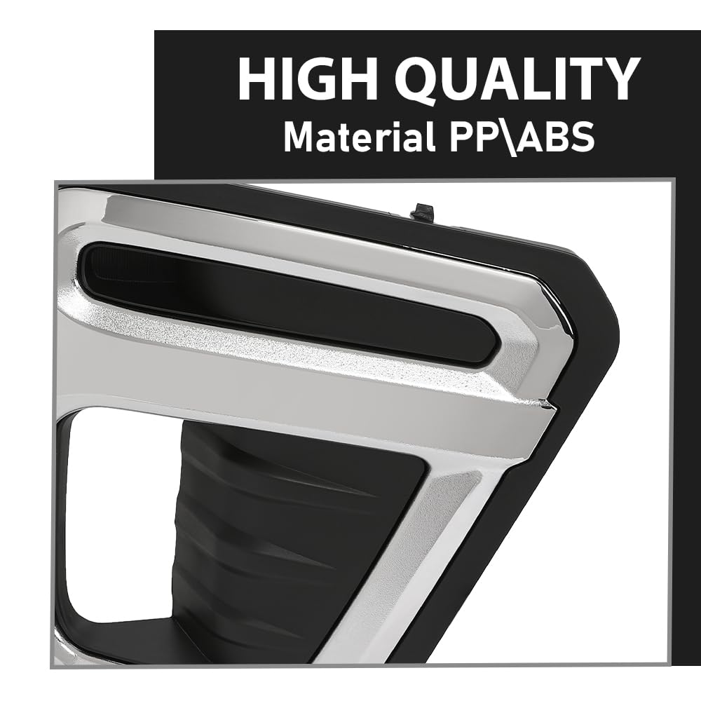 G-PLUS Front Fog Light Cover Bezel Trims, Compatible with Subaru Forester (submodel: Premier, Touring) 2019-2021, LH Driver & RH Passenger Side 2PCS, 57731SJ120, 57731SJ130