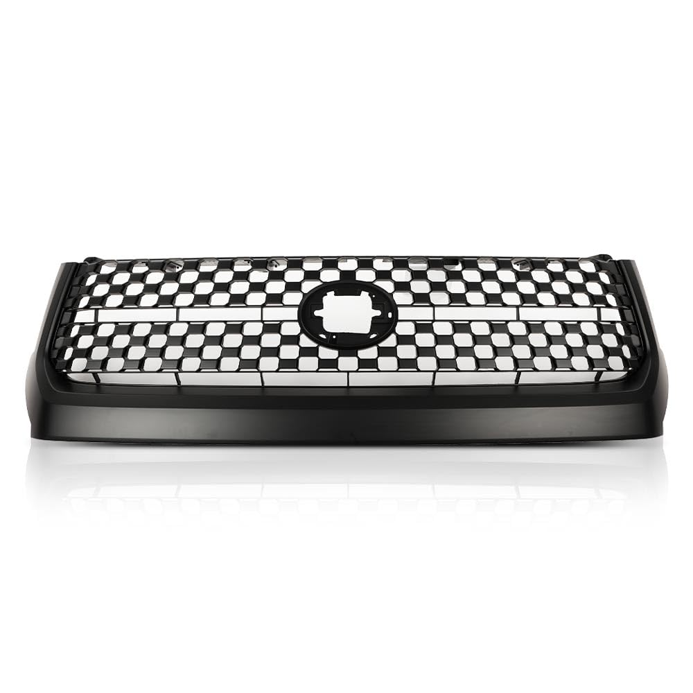 G-PLUS Front Bumper Grille Grill Compatible with 2014-2020 Toyota Tundra Front Honeycomb Matte black Bumper Grille Replacement