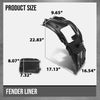 G-PLUS Fender Liner Front Right Side Compatible with BMW 530e / 530e xDrive Base 2018-2023 Fit BMW 530i / 530i xDrive Base 2017-2023 BM1249157, 51717340786 Black