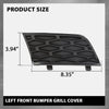 G-PLUS Front Left Bumper Air Intake Cover Trim Bezel, Compatible with Range Rover L322 4.4L V8 (non-Supercharged) 2006-2009, Not Fit Range Rover Sport models, Grill Cover DXB500350PUY