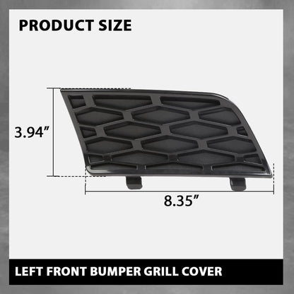 G-PLUS Front Left Bumper Air Intake Cover Trim Bezel, Compatible with Range Rover L322 4.4L V8 (non-Supercharged) 2006-2009, Not Fit Range Rover Sport models, Grill Cover DXB500350PUY