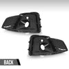 G-PLUS Front Bumper Fog Light Cover Left+Right Side Compatible with Audi A5 S5 2020 2021 2022 2023 8W6807681T3Q7 Chrome Black