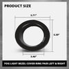 G-PLUS Fog Light Bezel Cover Ring Pair Left & Right Compatible with Land Rover Range Rover 2002-2009