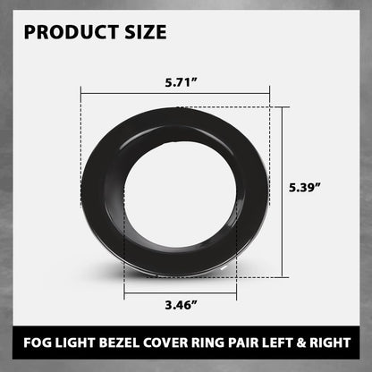 G-PLUS Fog Light Bezel Cover Ring Pair Left & Right Compatible with Land Rover Range Rover 2002-2009