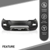G-PLUS Front Bumper Cover Compatible with Rover Range Rover Evoque 2012-2015, w/o Camera Hole, w/Head Light Washer Holes, 101-59170C, RO1000141, LR072259, LR036137, LR064613, Black