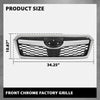 G-PLUS Front Chrome Grille Grill Factory Style Compatible with Subaru Forester 2014-2018 91121SG060, 91121SG040