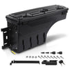 G-PLUS Truck Bed Storage Tool Box Left Driver Side Compatible with Chevy Silverado/GMC Sierra 1500 2500 3500 1999 2000 2001 2002 2003 2004 2005 2006 2007 Black