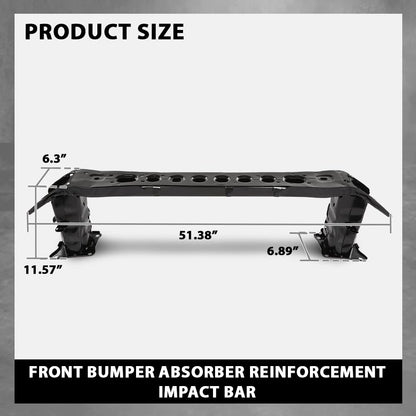 G-PLUS Front Bumper Absorber Reinforcement Impact Bar, Compatible with Ford C-Max 2013-2018/ Escape 2013-2019/ Focus 2012-2018, Fit Lincoln MKC 2015-2018, CP9Z17757B, FO1006261
