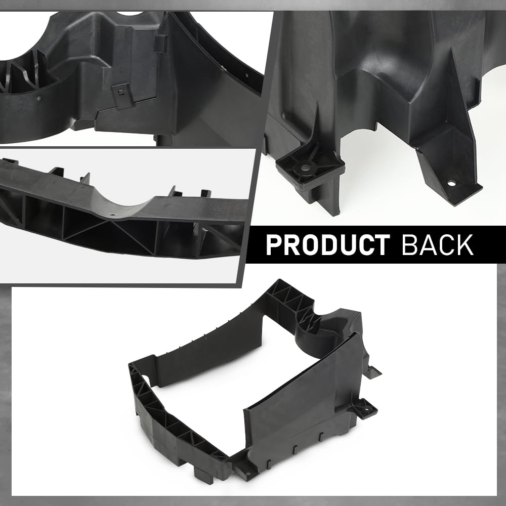G-PLUS Black Pair Radiator Core Support Rear Deflector Left Right Compatible with Land Rover Range Rover 2013-2022,Fit Land Rover Range Rover Sport 2014-2022,Fit Land Rover Discovery 5 2017-2023