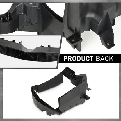 G-PLUS Black Pair Radiator Core Support Rear Deflector Left Right Compatible with Land Rover Range Rover 2013-2022,Fit Land Rover Range Rover Sport 2014-2022,Fit Land Rover Discovery 5 2017-2023
