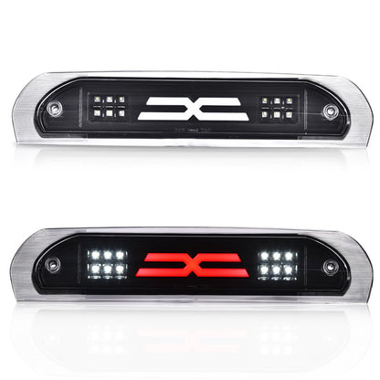 G-PLUS LED Third Brake Light Compatible With Dodge RAM 2002 2003 2004 2005 2006 2007 2008 2009, 3RD LED Bar Brake/Cargo Light,Type X (Clear lens Black Housing Amber Reflector)
