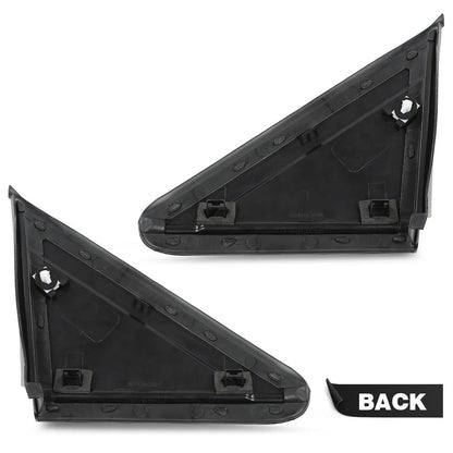 G-PLUS Mirror Flag Applique w/o Trim Compatible with Chrysler Town & Country 2008-2016 Mini Passenger Van/Fit Dodge Grand Caravan 2008-2020 LH & RH Exterior Side View Mirror Triangle Trim