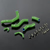 G-PLUS Silicone Radiator Hose Coolant Pipe Clamps Kit Compatible With Kawasaki ZRX1200R 2002-2007 2003 2004 2005 2006 Green