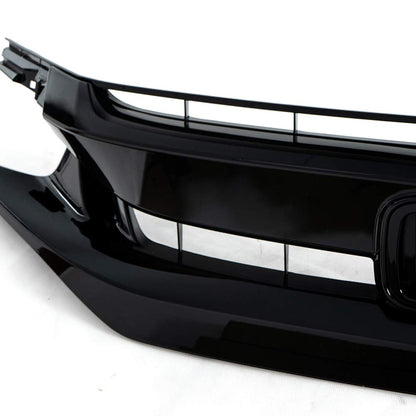 G-PLUS Front Bumper Upper Mesh Grill Compatible with 2019 2020 2021 Honda Civic
