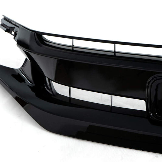 G-PLUS Front Bumper Upper Mesh Grill Compatible with 2019 2020 2021 Honda Civic