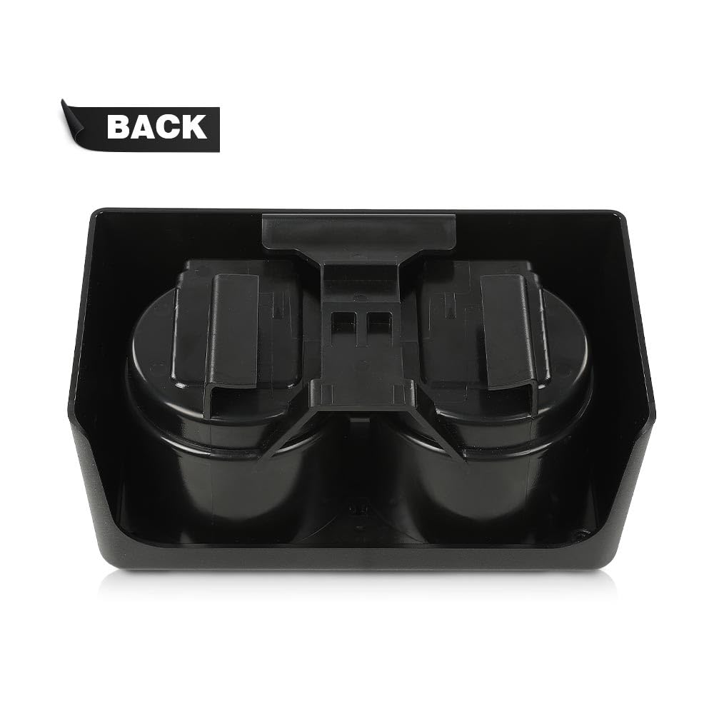 G-PLUS Bench Seat Dual Cup Holder Center Console Insert Double Storage Compatible with Chevy Colorado GMC Canyon 2004-2012 19256630 89039574 89039575 19121876