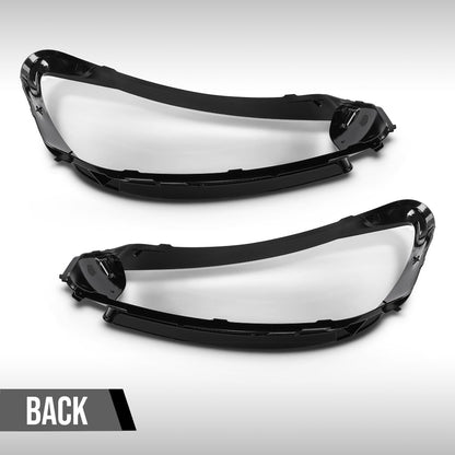 G-PLUS Headlight Lens Cover Compatible with Benz GLS X167 GLS350 GLS350d GLS500 GLS550 GLS450 GLS580 2020-2023 Fit Benz GLS63 AMG 2021-2023 Left & Right Front Headlamp Lens Cover Clear