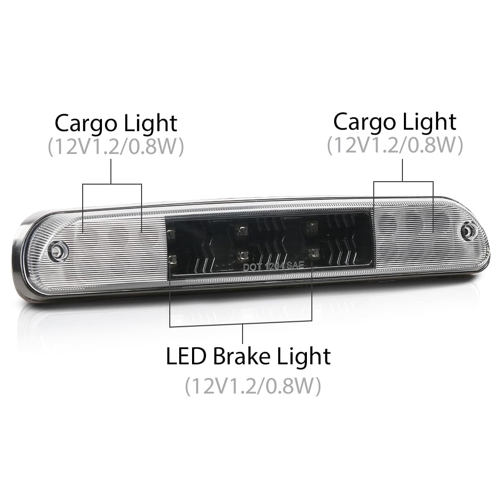 G-PLUS LED 3rd Third Brake Stop Lamp Light Compatible with Ford F250 F350 F450 F550 Super Duty 1999-2016/Fit Ford Ranger 1995-2003/NOT Fit For Harley-Davidson Edition CC3Z13A613A CC3Z13A613B