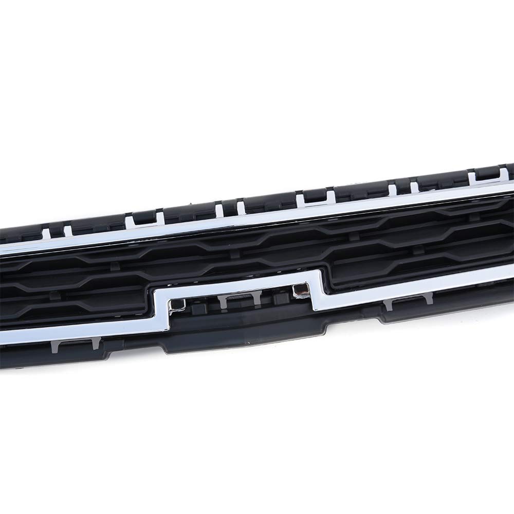 G-PLUS Chrome Front Bumper Hood Upper Grille Assembly Compatible with Chevy Cruze 2015 ABS Honeycomb Mesh Grille