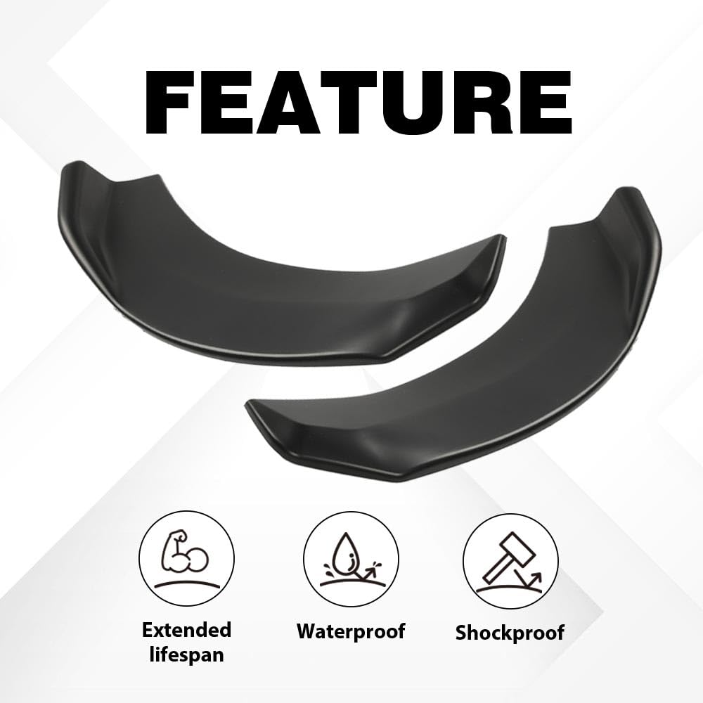 G-PLUS Universal Front Bumper Lip Splitter Diffuser Polyurethane Winglet Type-2 Aero