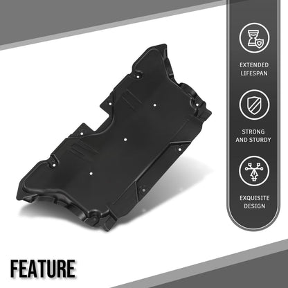 G-PLUS Engine Splash Shields Rear Compatible with Benz C-Class/E-Class 2017 2018 2019 2020 2021 2022 2023 2135242700, MB1228177 Black