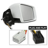 G-PLUS Rear View Side Mirror w/o Blind Spot Driver and Passenger Side Compatible with Benz M GL Class ML63 ML350 ML300 ML500 W164 X164 GL350 GL450 GL550 2005-2011 1648105193 1648104693 White