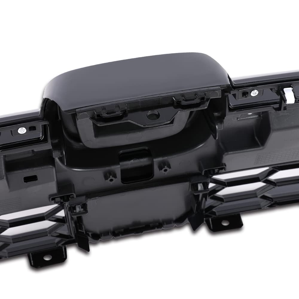 G-PLUS Front Upper Grille Assembly Compatible with 2020-2022 Honda CR-V CRV Honeycomb 71121TLAA60
