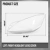 G-PLUS Headlight Lens Cover Compatible with Benz S-Class W221 2010-2013 Left & Right Front Headlamp Lens Cover Clear