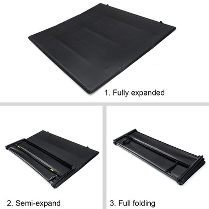 G-PLUS T3 Tri-Fold Truck Tonneau Cover Replacement for Nissan Frontier 2005-2021 / Suzuki Equator 2009-2014| Fleetside 6Ft Bed | for Models Fleetside/Styleside Models and for Without Bed Rail System