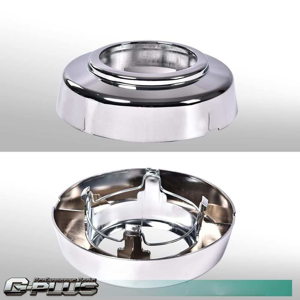 G-PLUS Front Wheel Center Cap 1 Piece Compatible with 1994-2008 4WD Van E150 E250 E350 F250 F350 Chrome Hub Cap