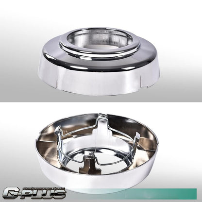 G-PLUS Front Wheel Center Cap 1 Piece Compatible with 1994-2008 4WD Van E150 E250 E350 F250 F350 Chrome Hub Cap